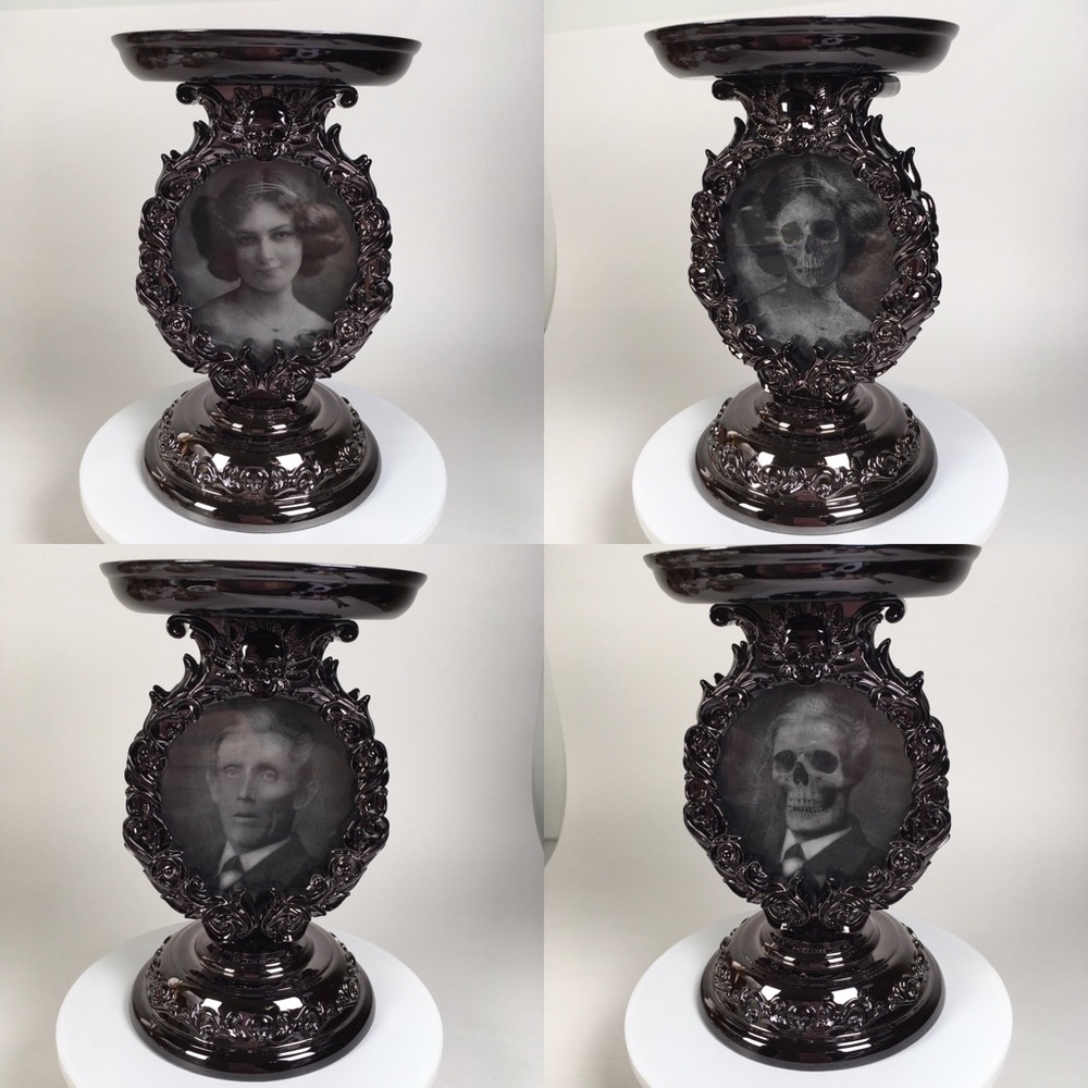 Bath and Body Works Holographic Photo Frame Candle Holder Halloween